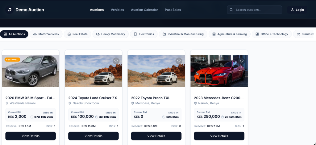 Auctiongridsystems B2B Desktop Bidding Console